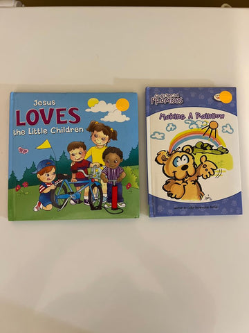 2 board books Jesus loves the children/Making a Rainbow Preschool